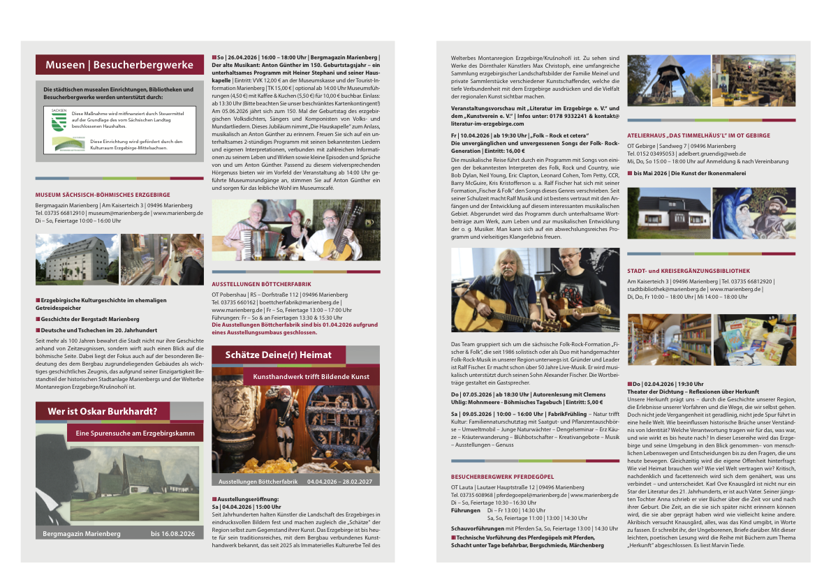 Kulturseiten Marienberg Juni 2026